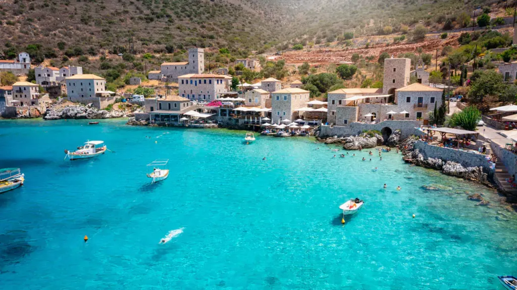 Explore Messinia-A stunning view of Limeni in Mani