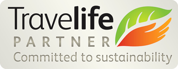 Official Travelife Partner logo for Sustainable Tourism in Greece